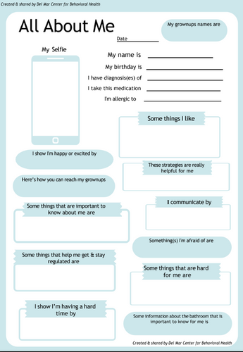 FREE! All About Me page and BONUS RESOURCE!
